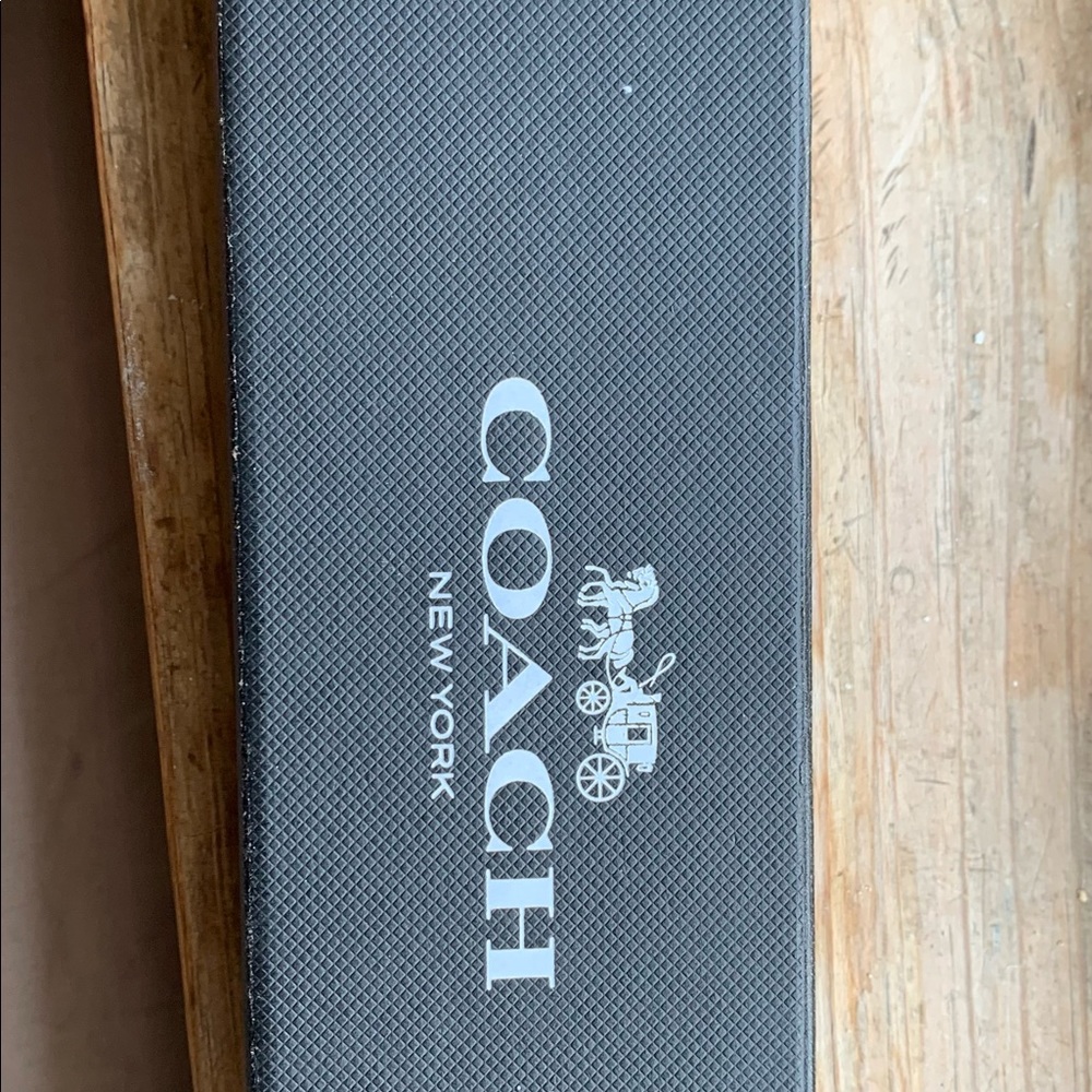 Coach Men’s leather iPhone watch band